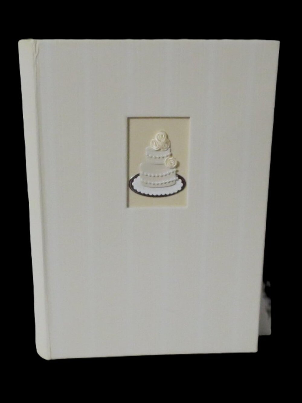 Wedding Album – Ivory Keepsake Book with Embossed Cake Design
